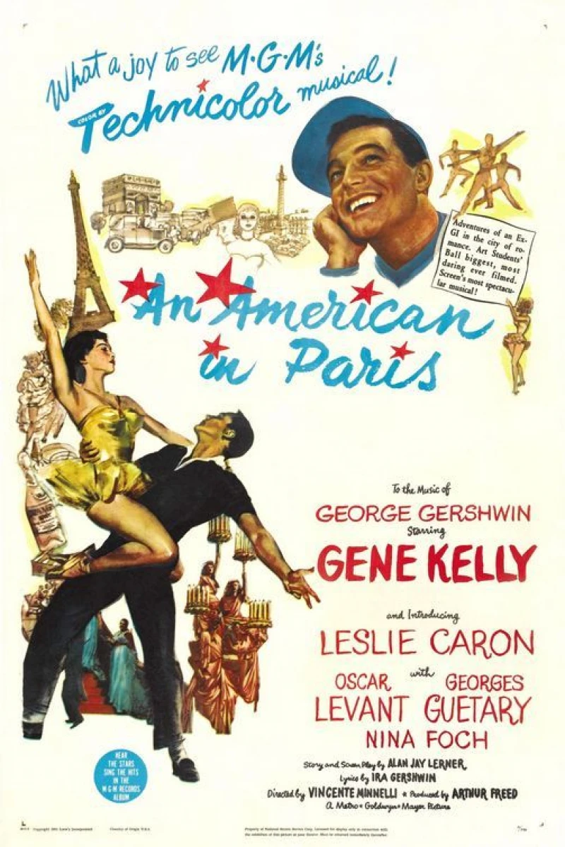 En amerikan i Paris Poster