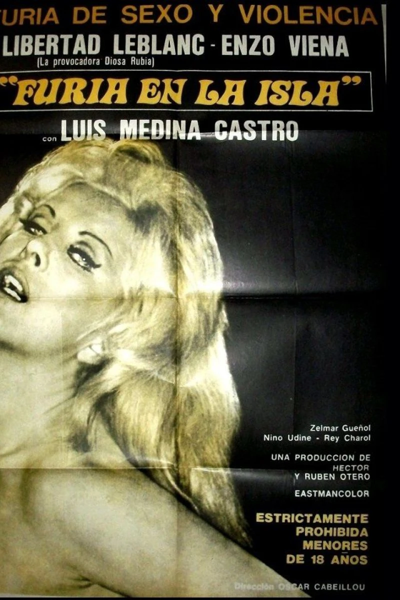 Furia en la isla Poster