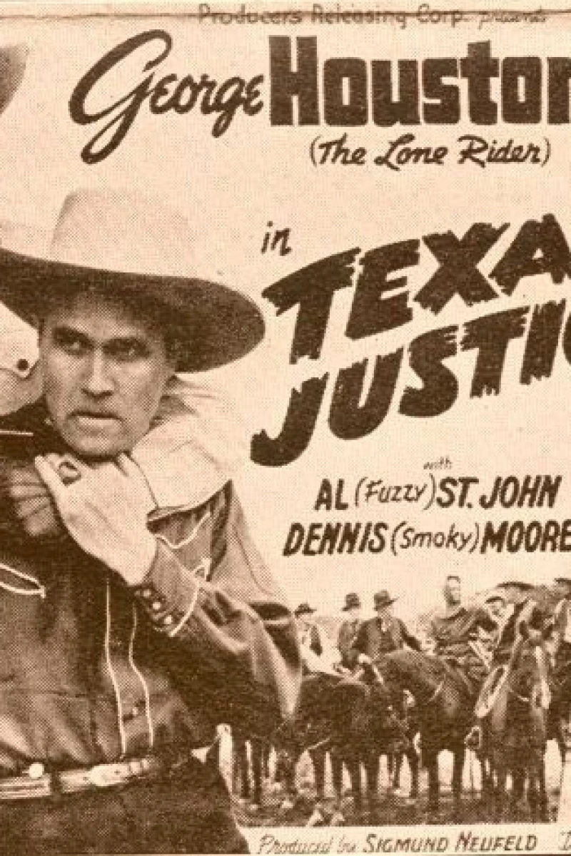 The Lone Rider in Texas Justice Poster