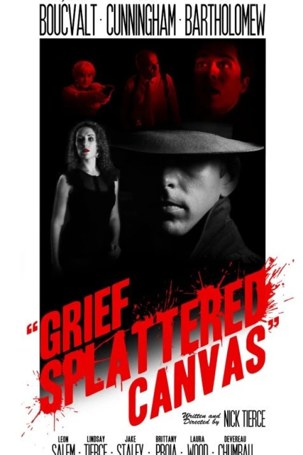Grief Splattered Canvas Poster