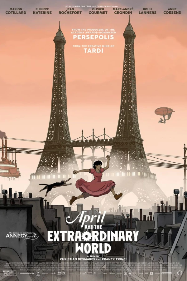 April och den otroliga världen Poster