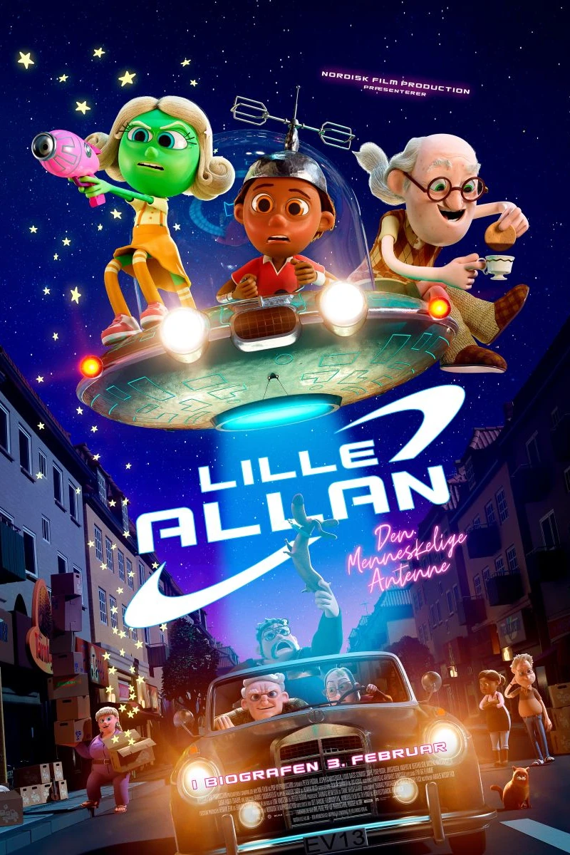 Lille Allan Den mänsklige antennen Poster