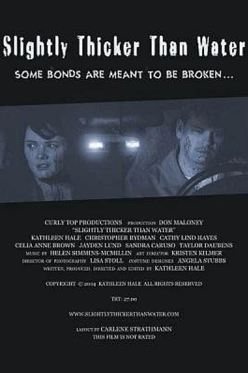 Slightly Thicker Than Water Poster