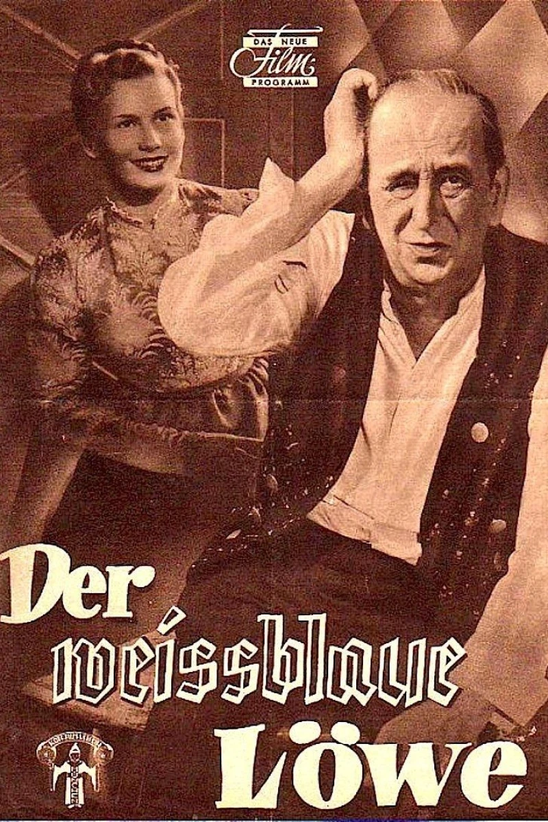 Der weißblaue Löwe Poster