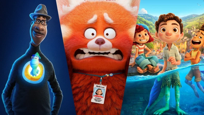 Pixar-trio går upp på bio för första gången