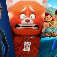 Pixar-trio går upp på bio för första gången