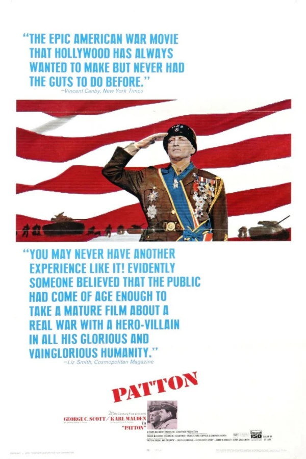Patton - Pansargeneralen Poster