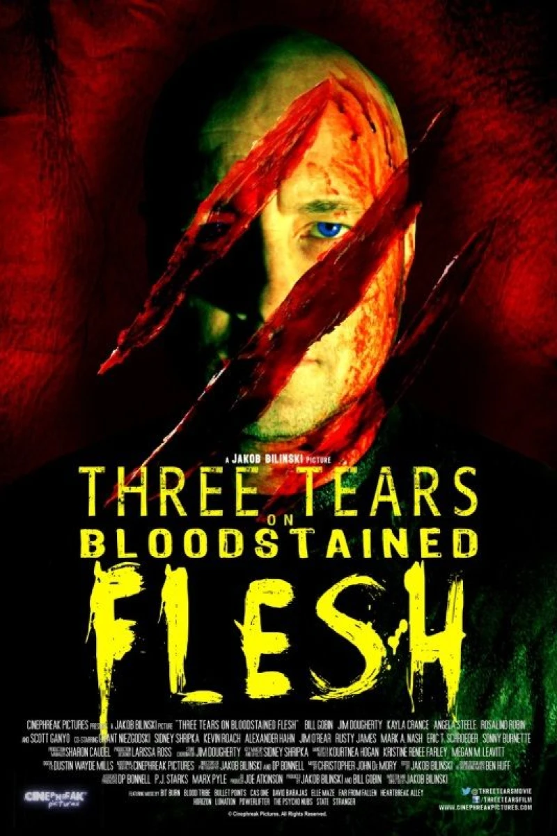 Three Tears on Bloodstained Flesh Poster