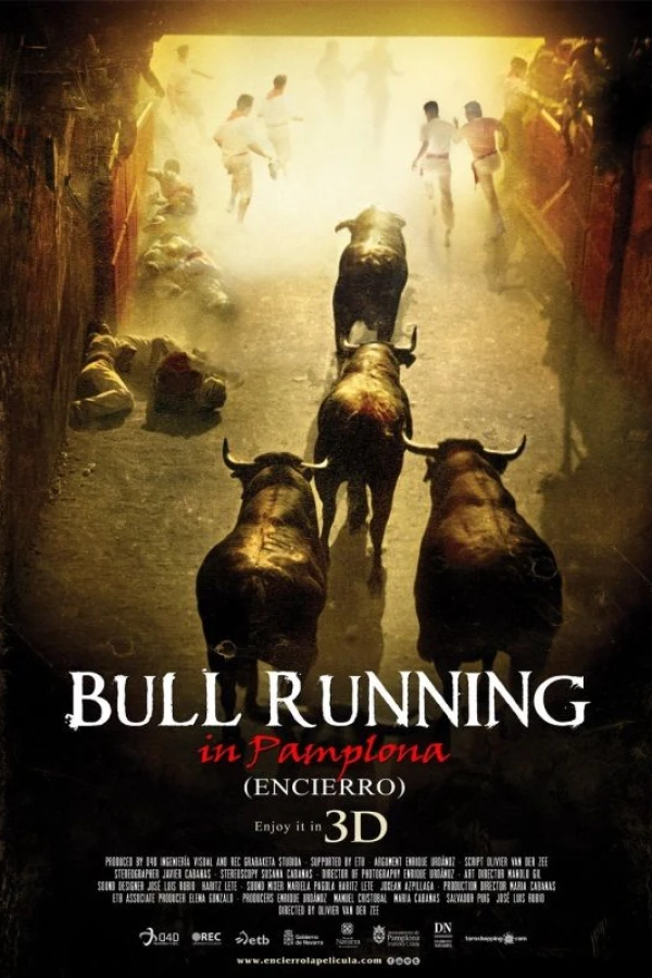 Encierro 3D: Bull Running in Pamplona Poster