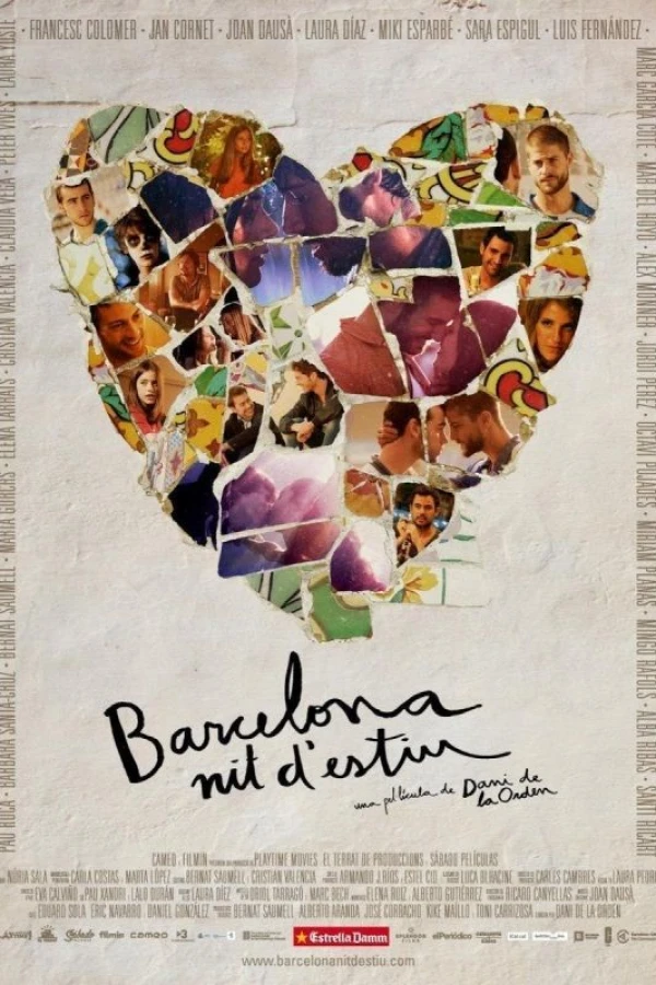 Barcelona Summer Night Poster