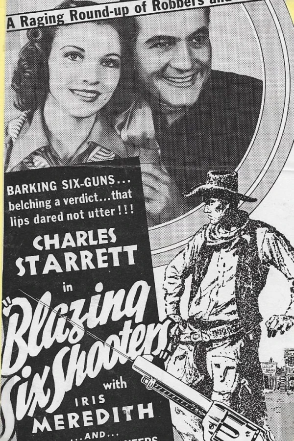 Blazing Six Shooters Poster