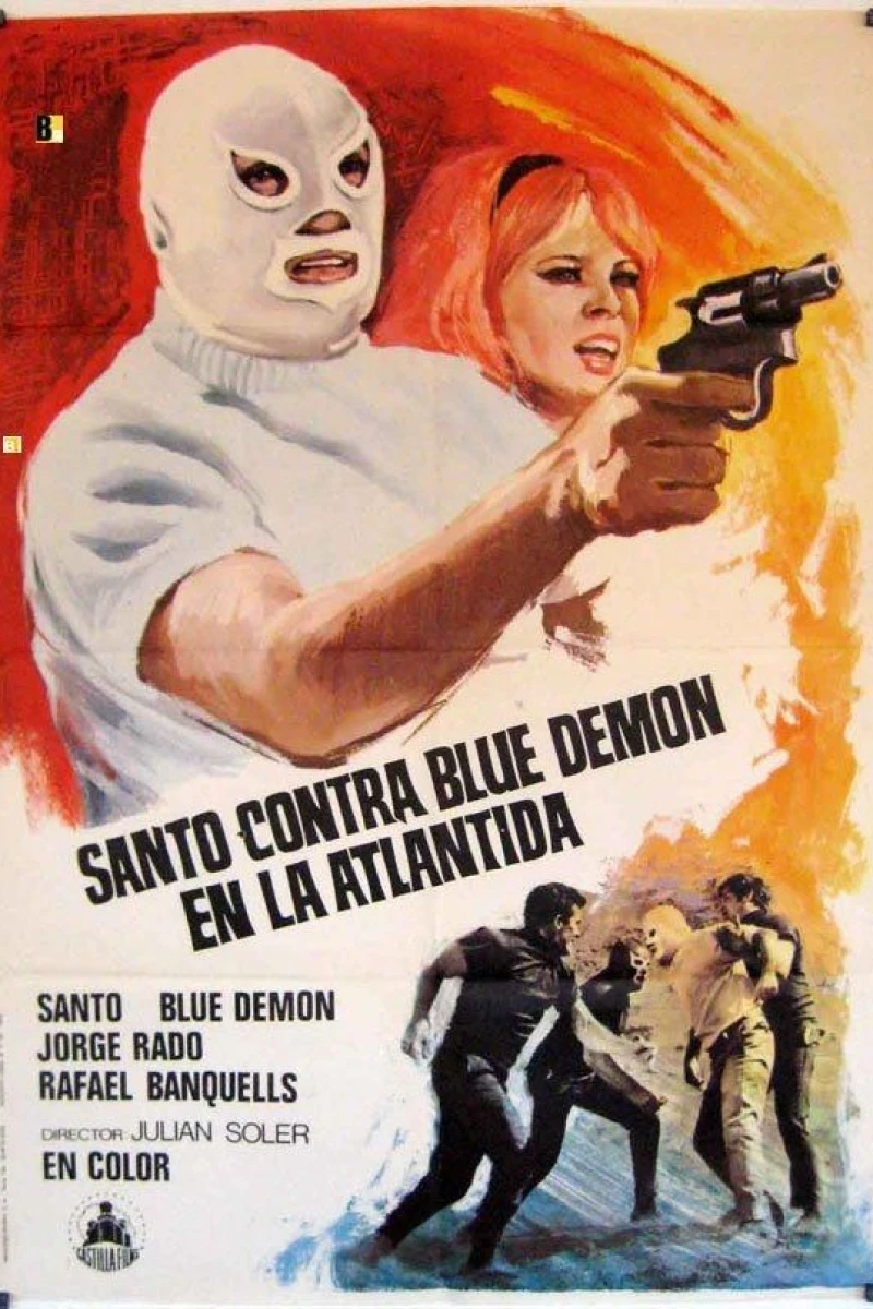 Santo vs. Blue Demon in Atlantis Poster