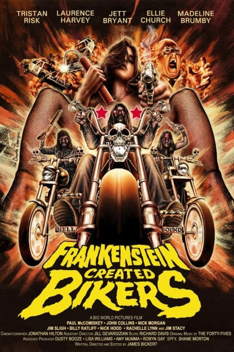 Frankenstein Created Bikers Poster