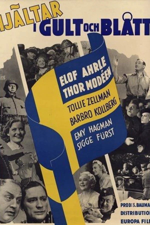 Hjältar i gult och blått Poster