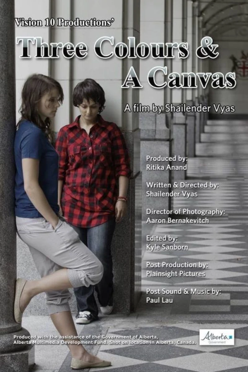 Three Colours a Canvas Poster