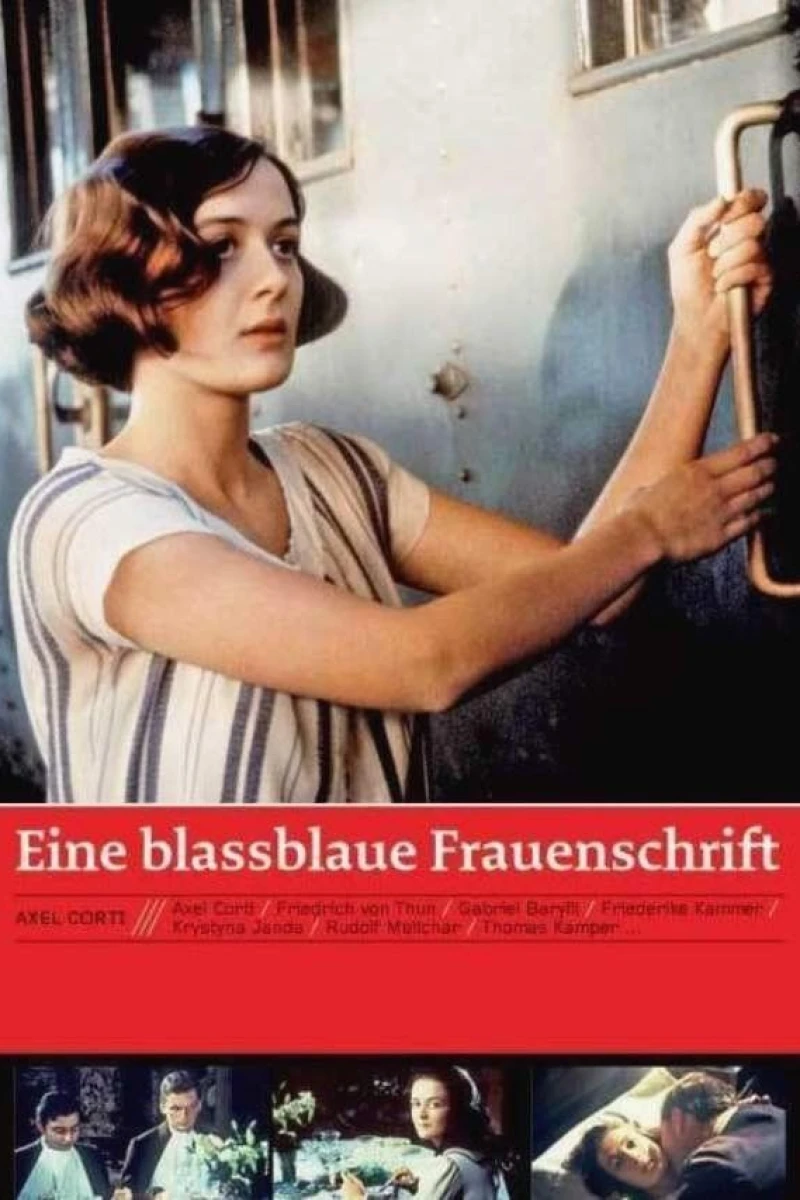 Eine blaßblaue Frauenschrift Poster