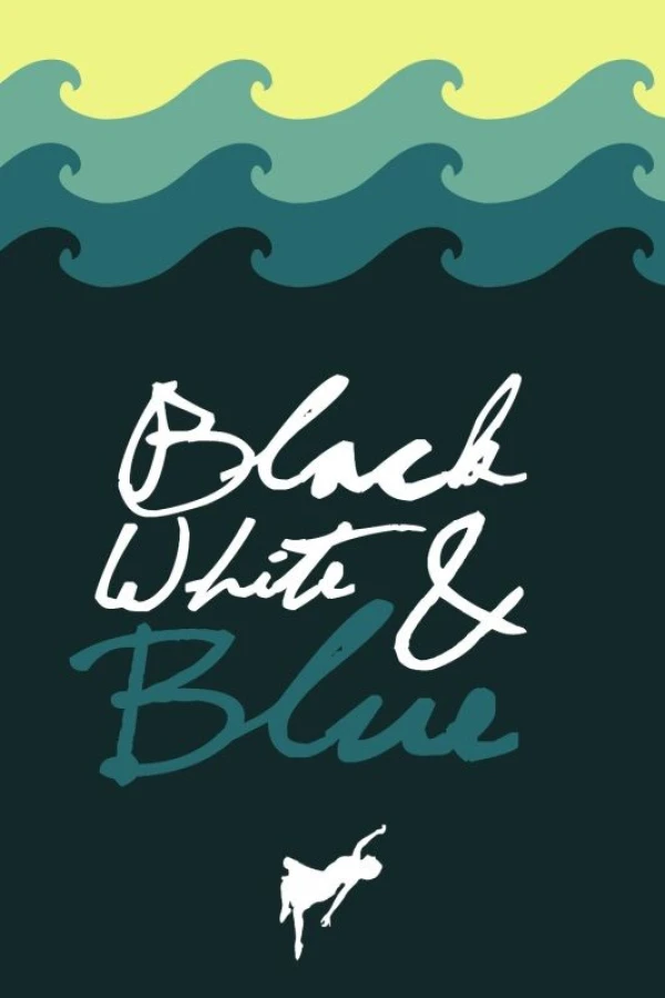 Black, White, Blue Poster