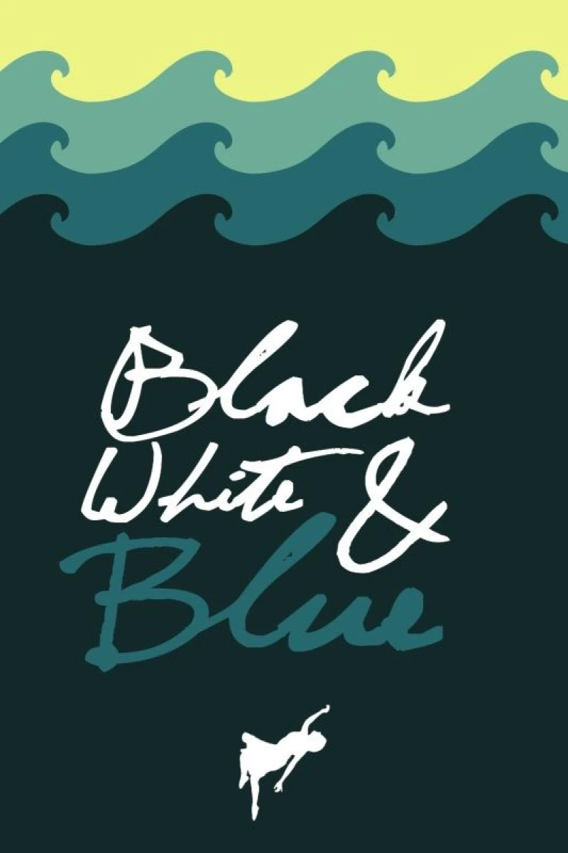 Black, White, Blue Poster