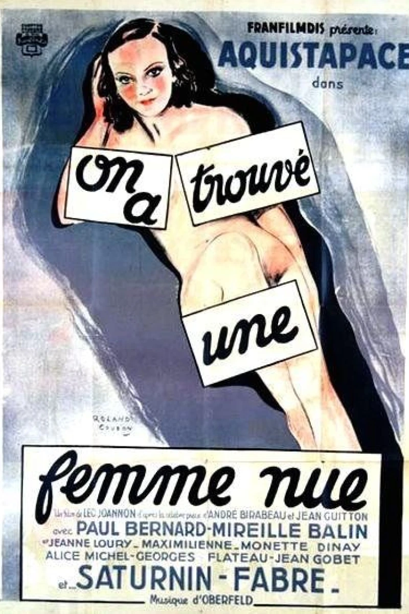 On a trouvé une femme nue Poster