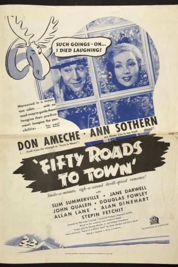 Fifty Roads to Town Poster