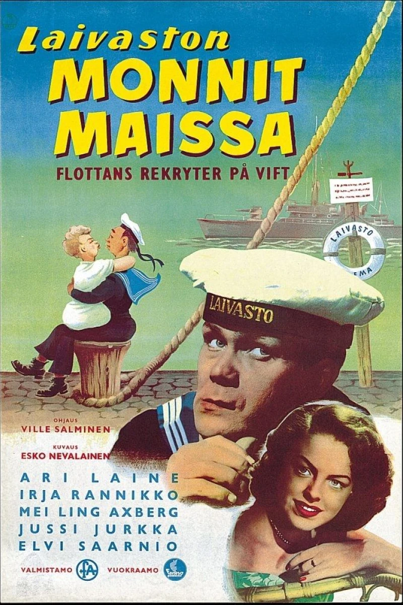 Flottans rekryter på vift Poster