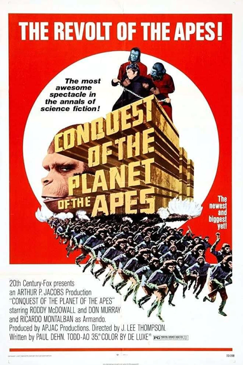 Erövringen av apornas planet Poster
