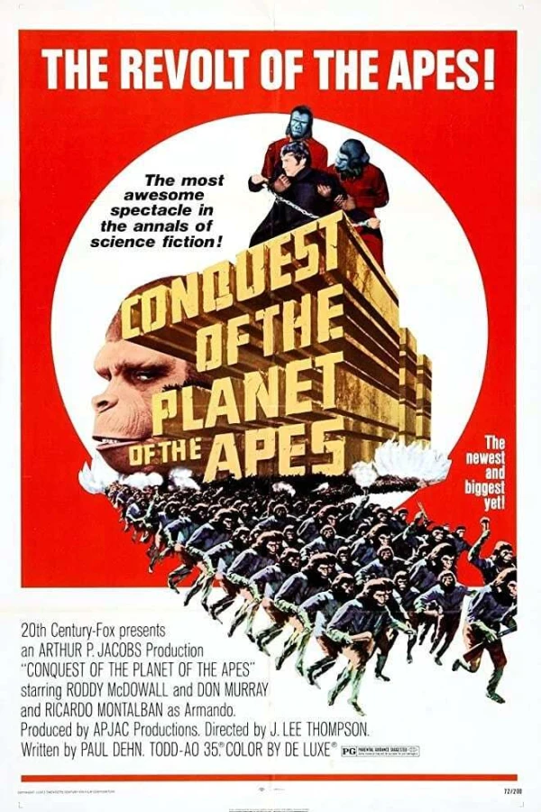 Erövringen av apornas planet Poster