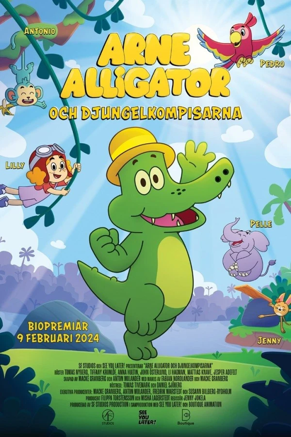 Arne Alligator och djungelkompisarna Poster