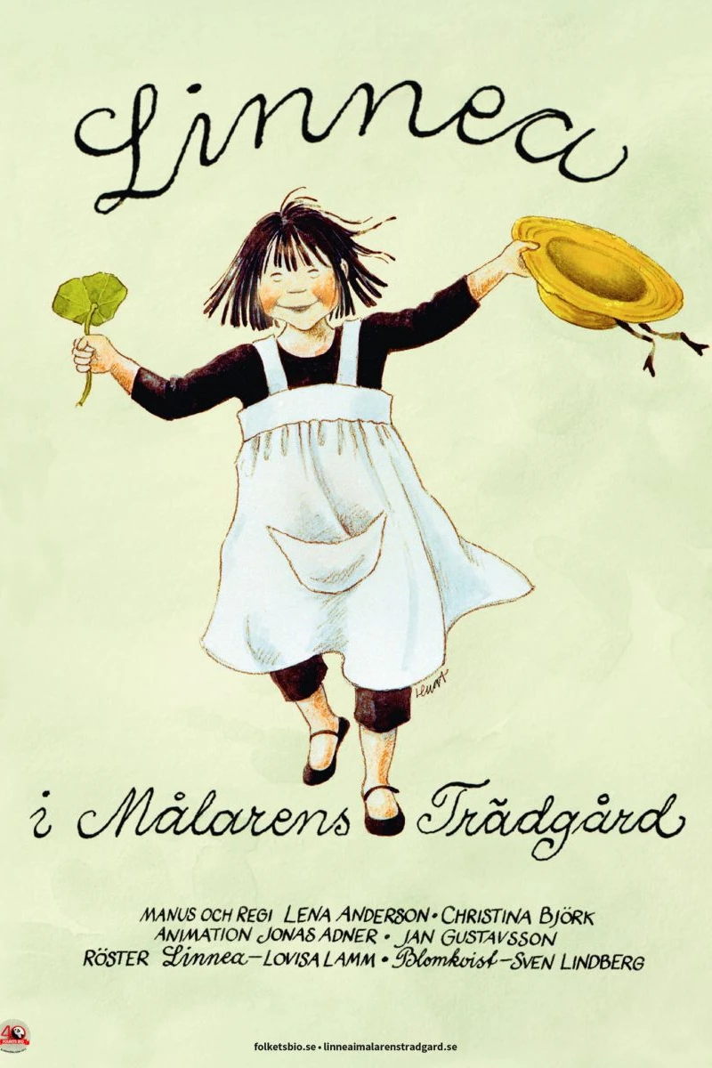 Linnea i målarens trädgård Poster