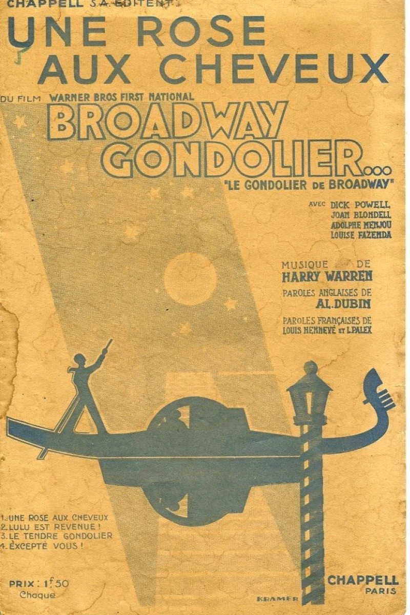 Broadway Gondolier Poster