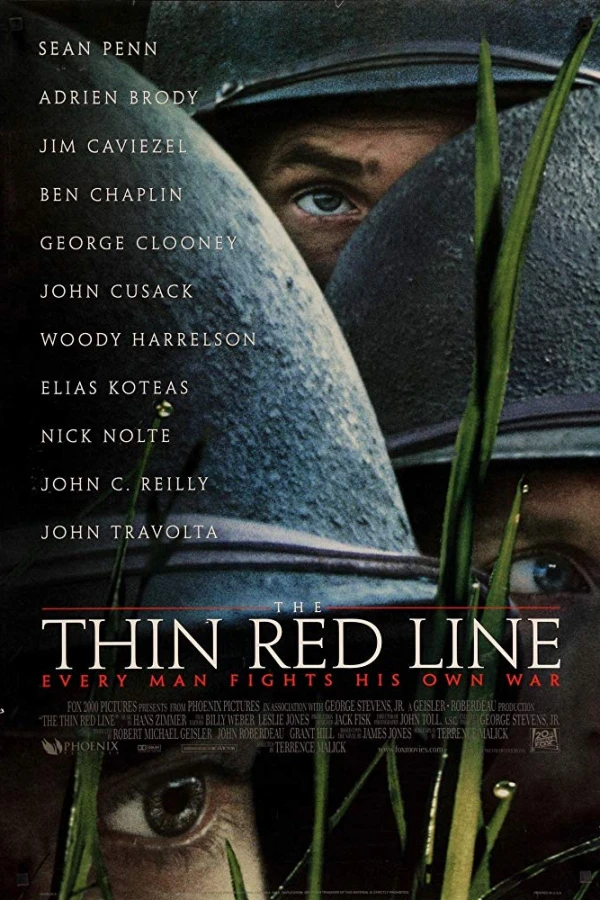 Den tunna röda linjen Poster