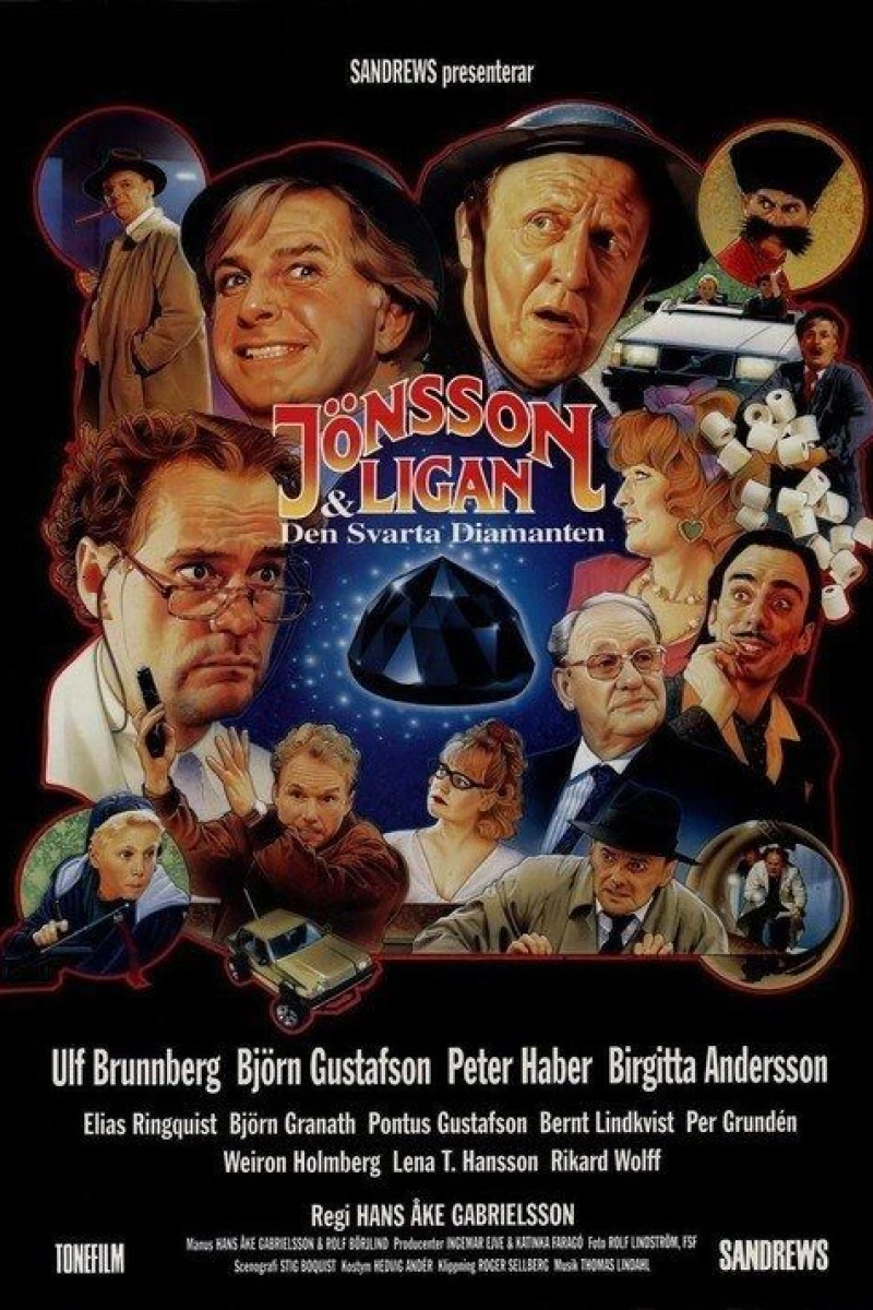 Jönssonligan och den svarta diamanten Poster