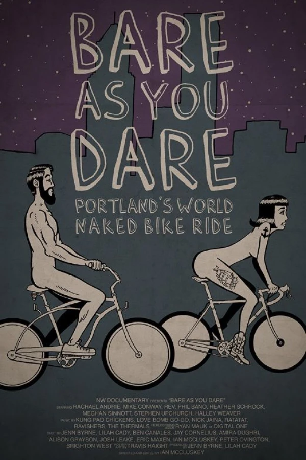 Bare As You Dare: Portland's World Naked Bike Ride Poster