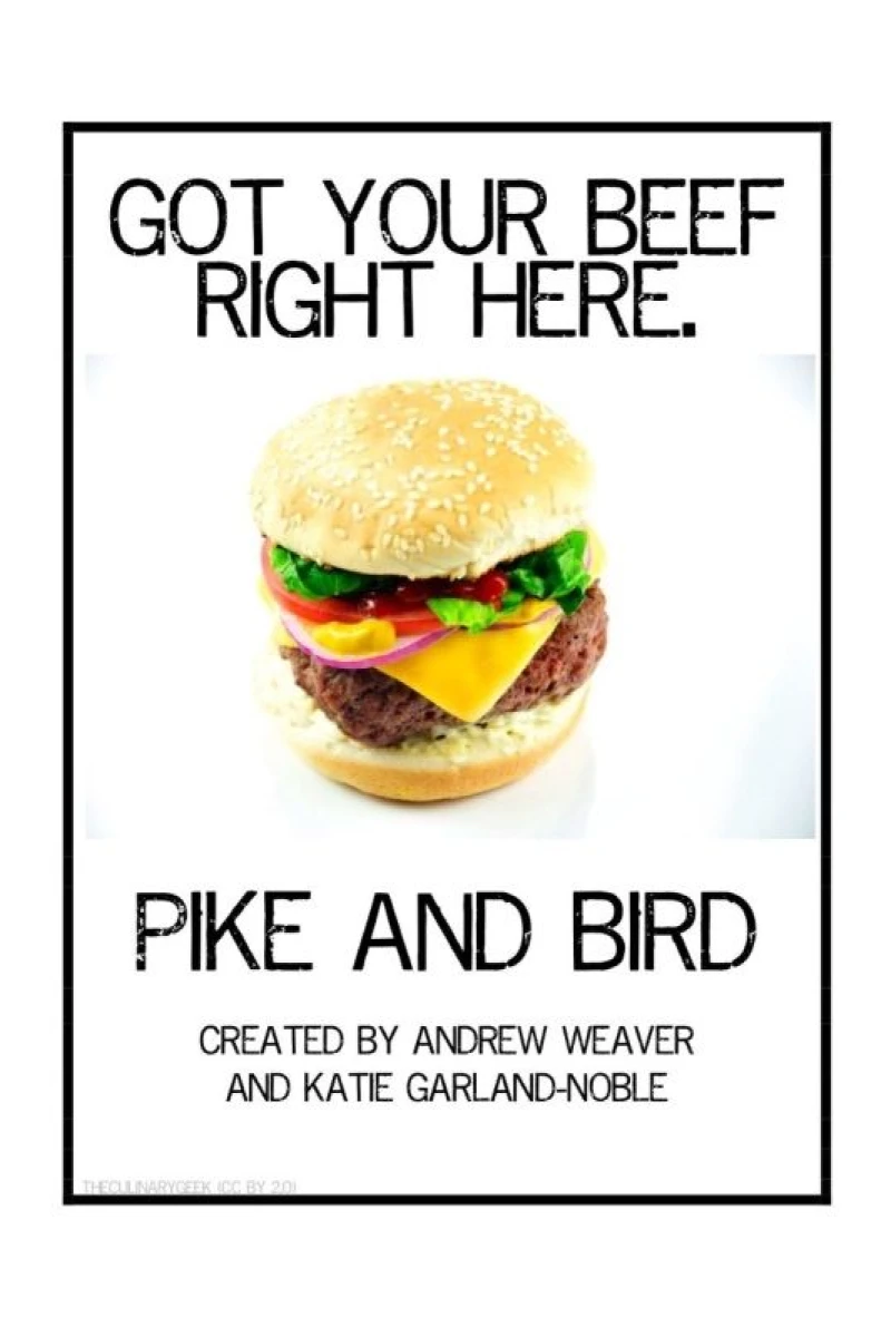 Pike and Bird Poster
