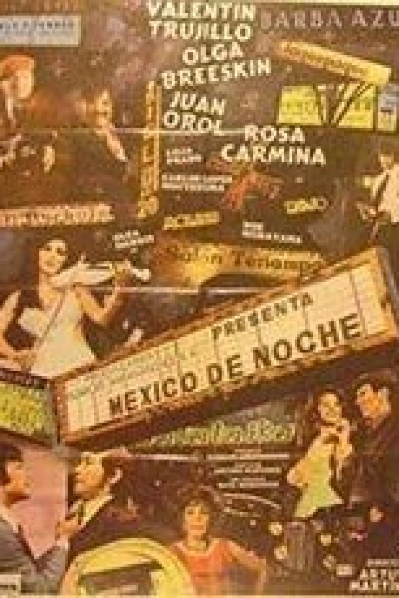 México de noche Poster