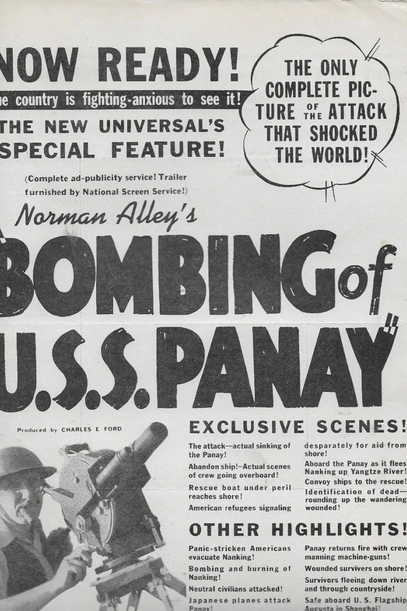 Norman Alley's Bombing of the U.S.S. Panay Poster