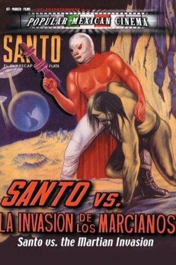 Santo el Enmascarado de Plata vs 'La invasión de los marcianos' Poster
