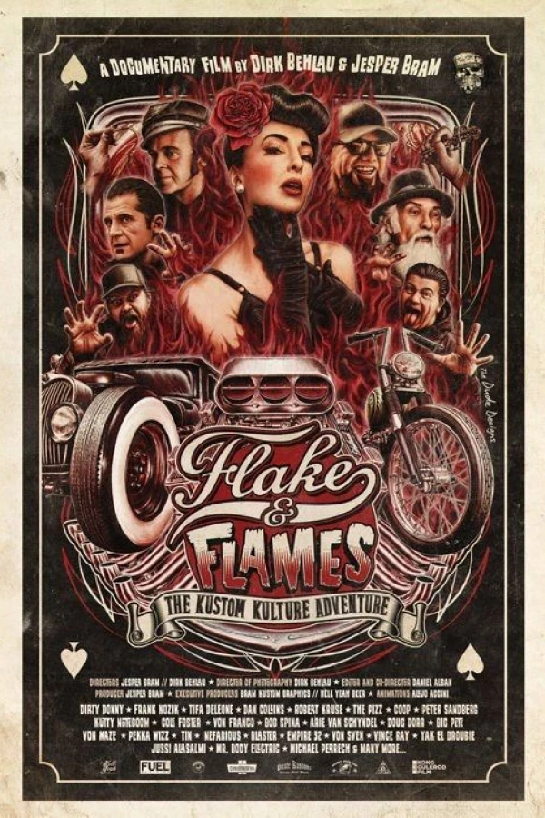 Flake and Flames Poster