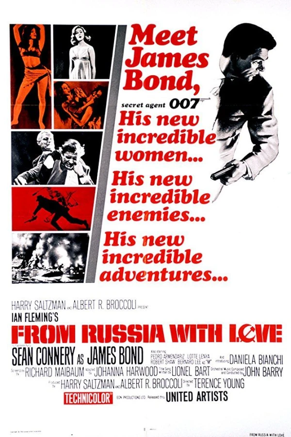 Agent 007 ser rött Poster