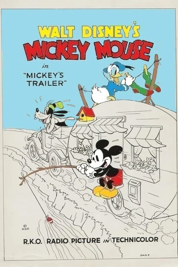 Musse Pigg på camping Poster